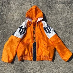 Vintage 80s Tennessee Volunteers Zip Up Nylon Jacket USA Made Size L